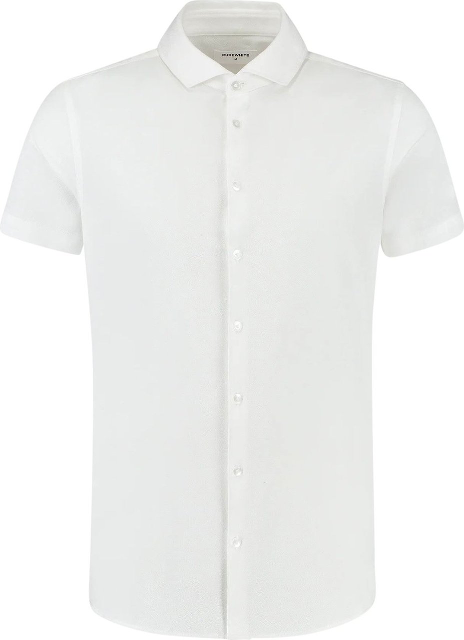 Purewhite Purewhite Woven Short Sleeve Shirt Wit Wit