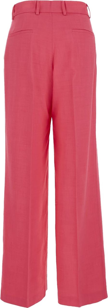 MSGM Tailored Trousers With Straight-Leg Roze