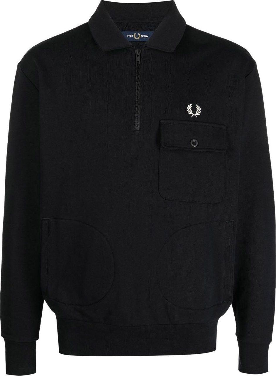 Fred Perry Pre Sweaters Black Zwart