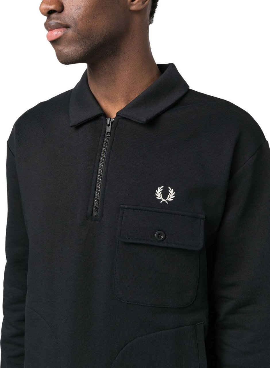 Fred Perry Pre Sweaters Black Zwart
