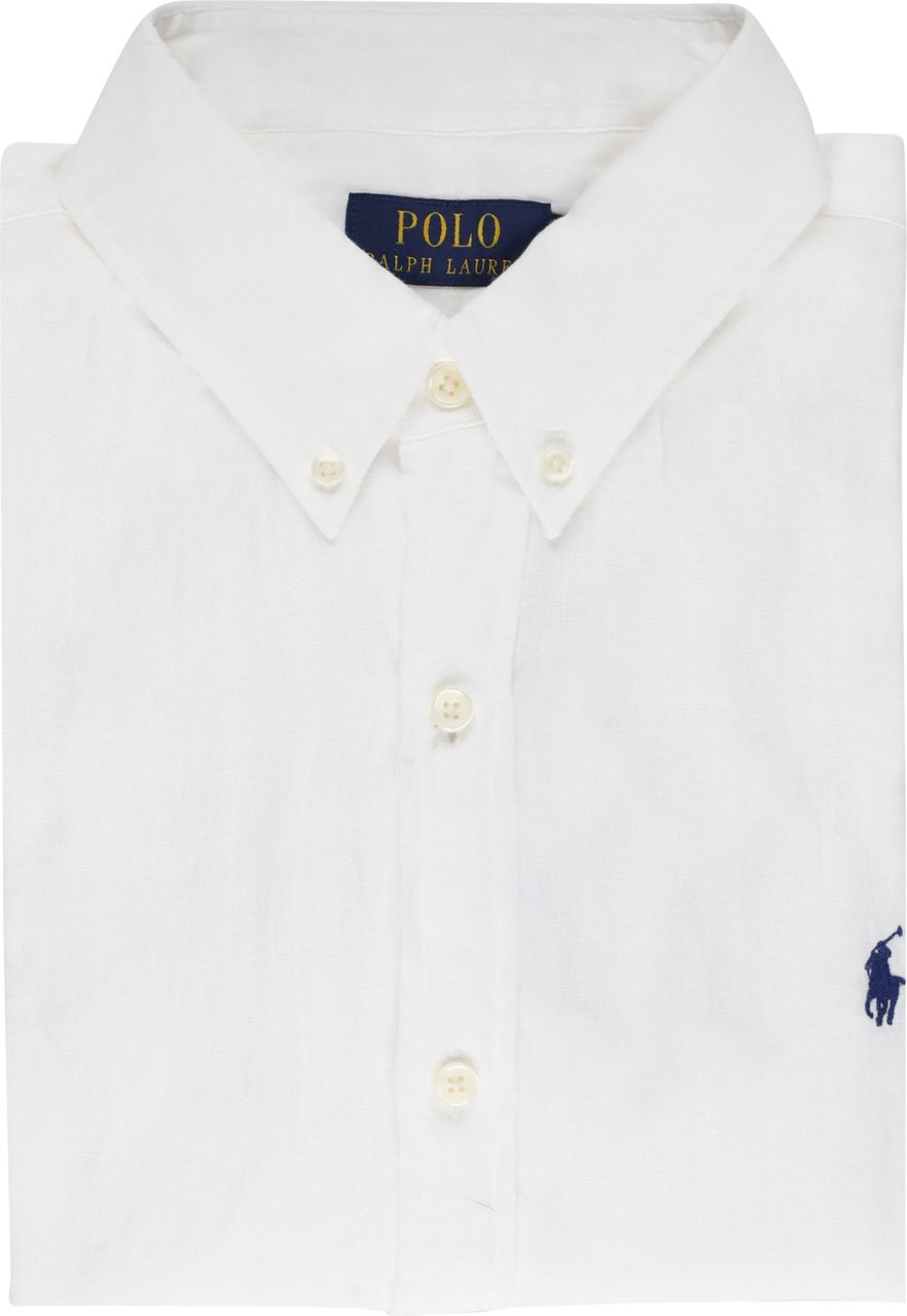 Ralph Lauren Polo Overhemd Wit Neutraal