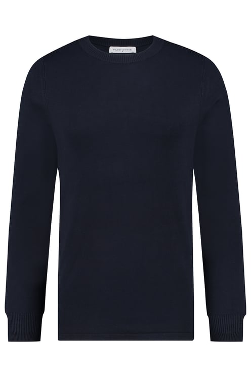 Purewhite Essential Knit Crewneck - Navy