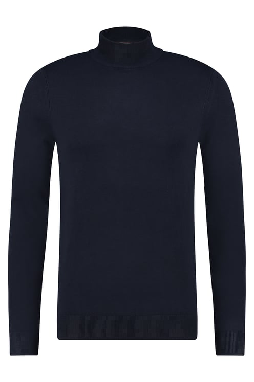 Purewhite Essential Knit Mockneck - Navy