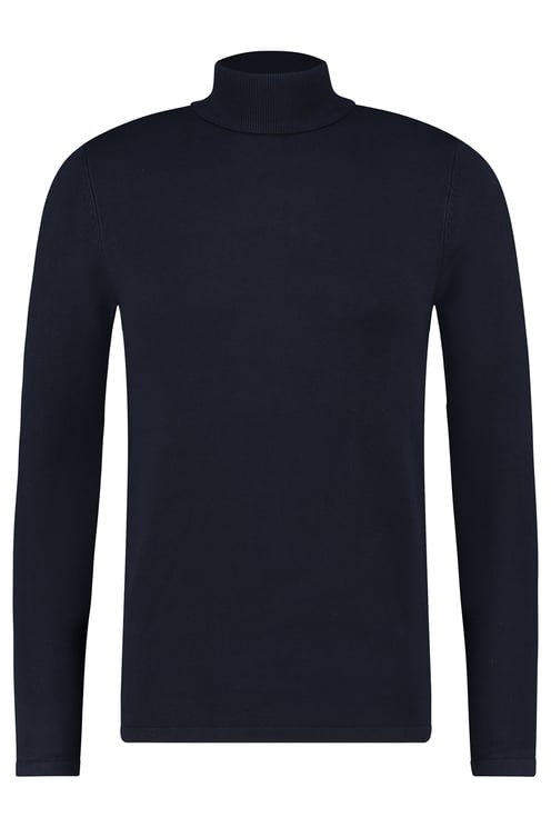 Purewhite Essential Knit Turtleneck - Navy