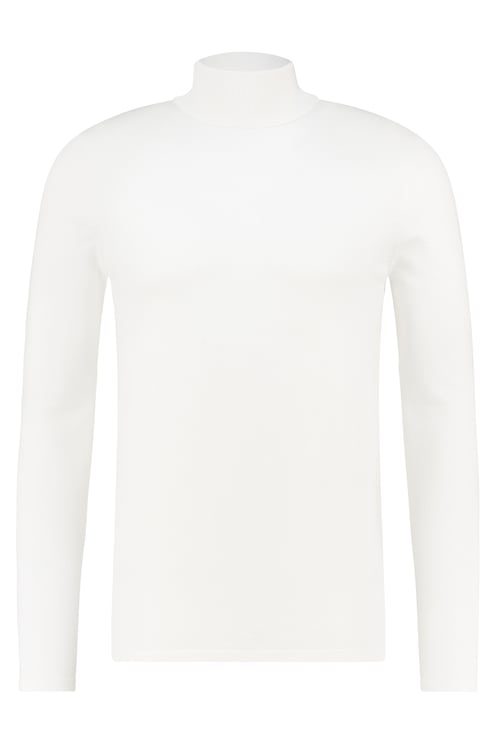 Purewhite Essential Knit Turtleneck - Off White