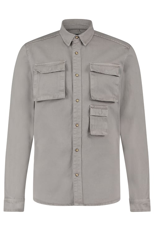 Purewhite Heavy Twill Shirt - Grey