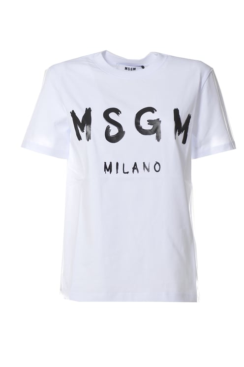 MSGM Logo Print T-Shirt