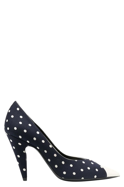 Saint Laurent Saint Laurent Lola Polka Dot-Print Pumps