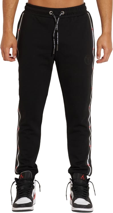 Carlo Colucci jogginsbroek zwart lang
