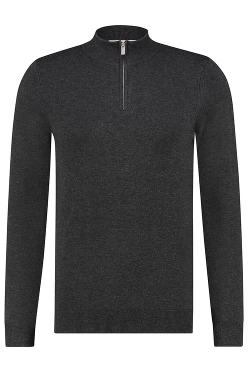 Purewhite Essential Knit Half Zip - Antra