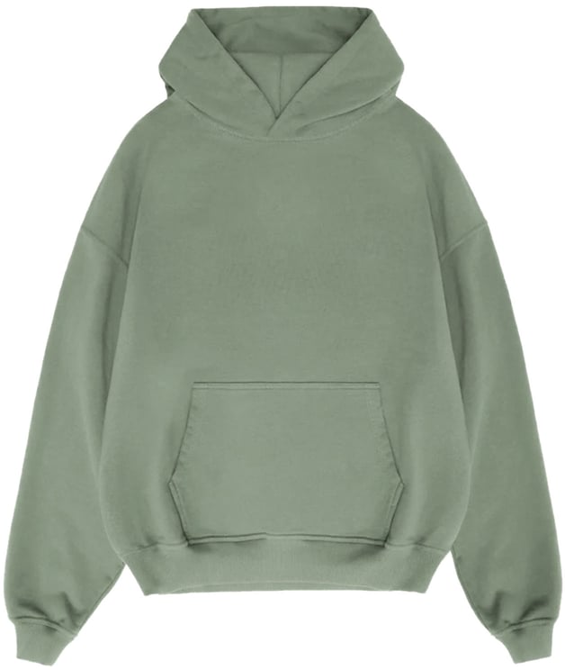 Richesse Rk Blank Hoodie Olive Oversized