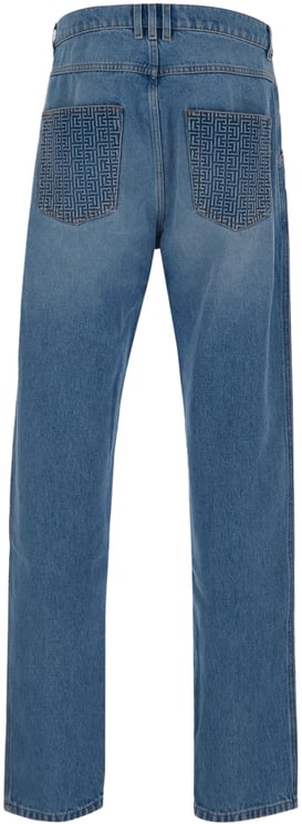 Balmain Straight Cut Cotton Jeans