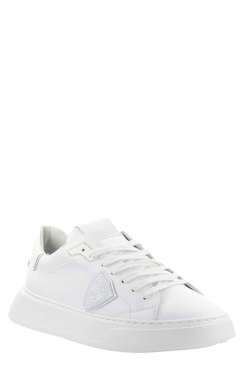 Philippe Model Temple White Leather Sneaker White
