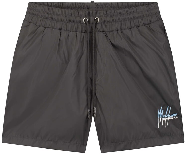 Malelions Split Swimshort - Antra/Light Blue