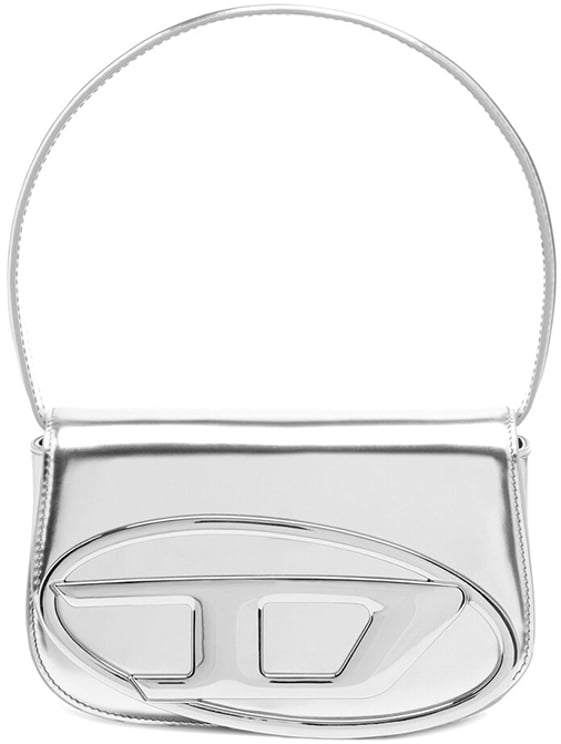 Diesel 1DR SHOULDER BAG METALLIC SILVER