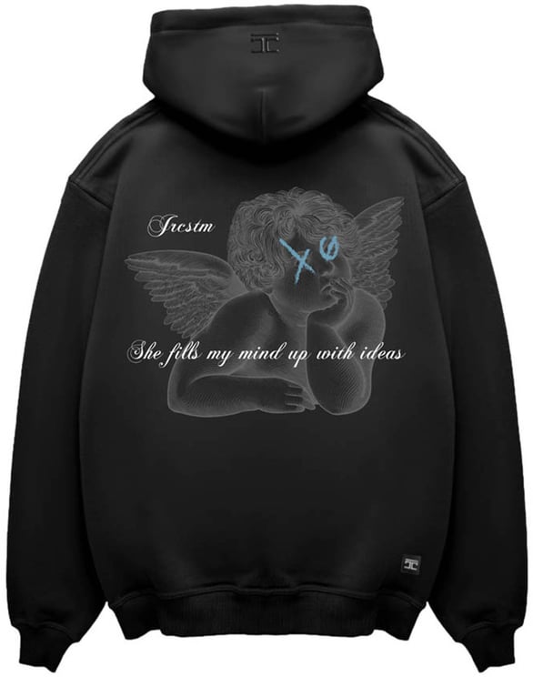 JORCUSTOM Angel Oversized Hoodie Black