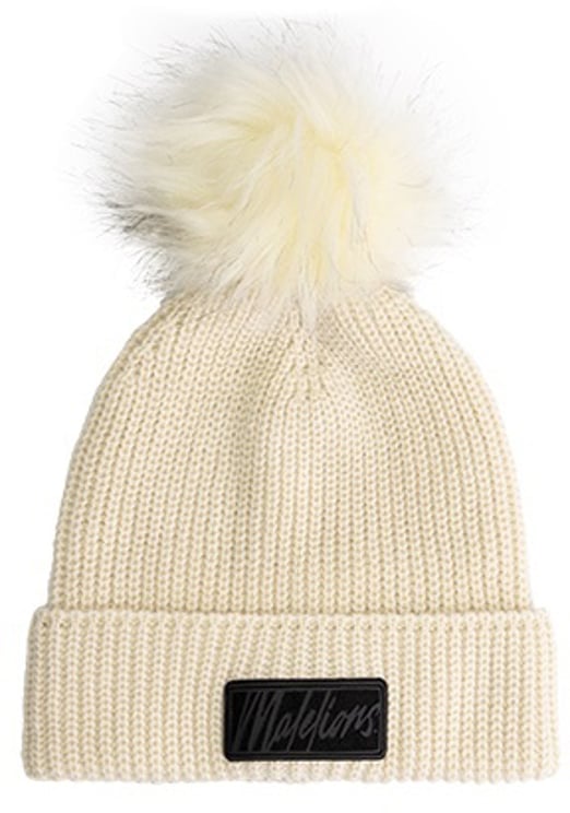 Malelions Knitted Beanie - Beige