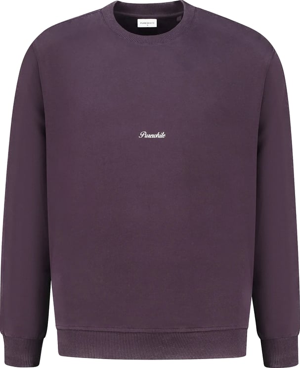 Purewhite Embroidered Graphic Sweater