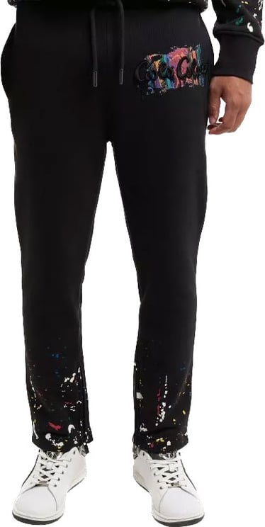 Carlo Colucci Paint Drop Jogger Black