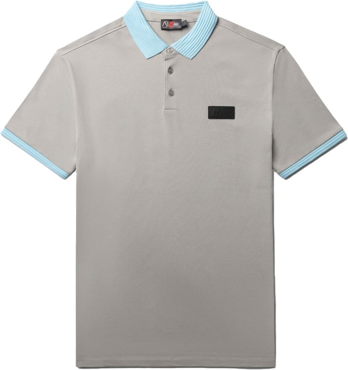 AB Lifestyle Regular Polo Grey/Sky blue
