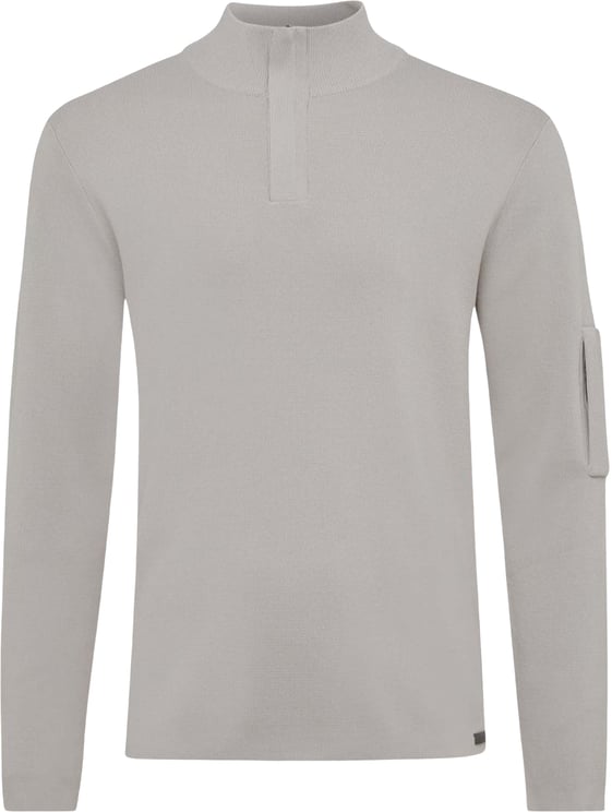 Genti Genti Trui Beige Viscose maat L Cool dry heavy turtle truien beige