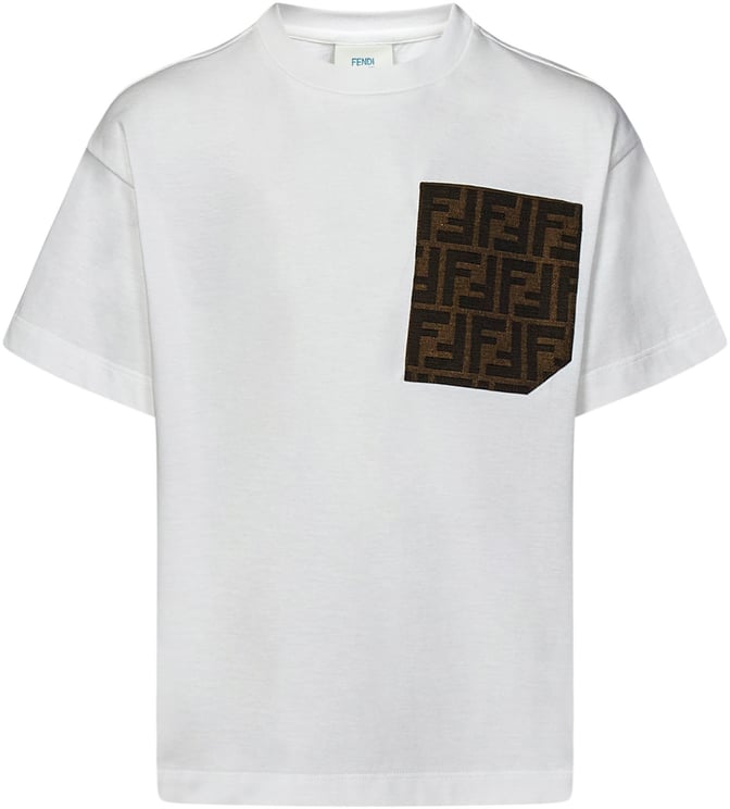 Fendi FENDI KIDS T-shirts and Polos White