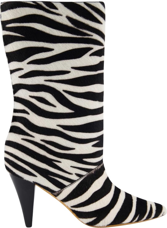 Alexander McQueen Dames Leren Slipper Logo Zwart