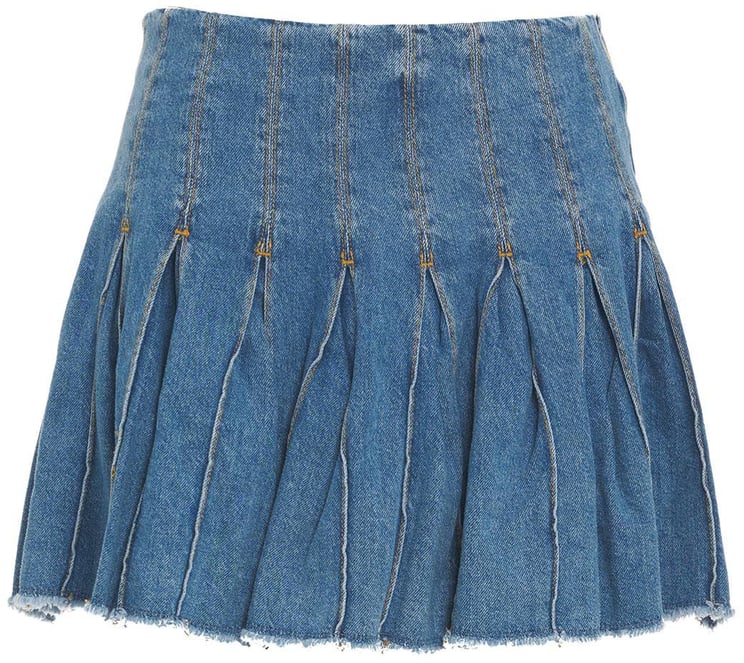 Liu Jo Denim skirt with flounces