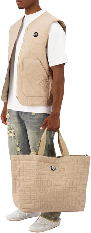 Black Bananas Monogram Quilted Vest