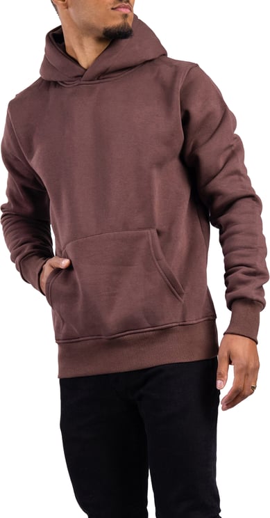 Richesse Rk Blank Hoodie Coffee Slimfit