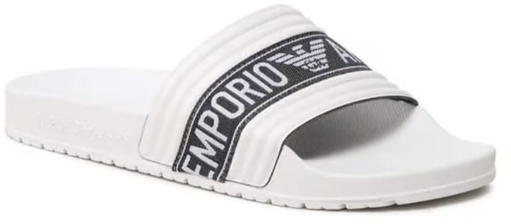 EA7 Emporio Armani Slider Logo Tape Eagle White