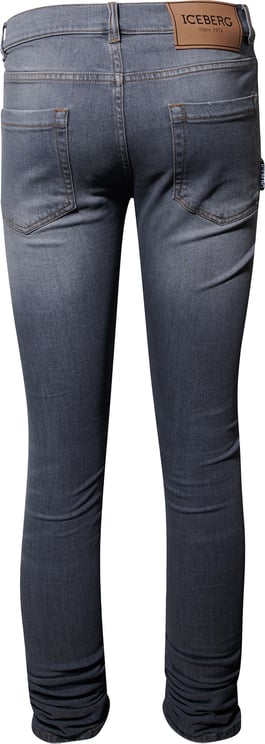 Iceberg 5 Pocket Logo Jeans Grey