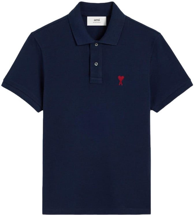 AMI Paris T-shirts and Polos Blue Blue