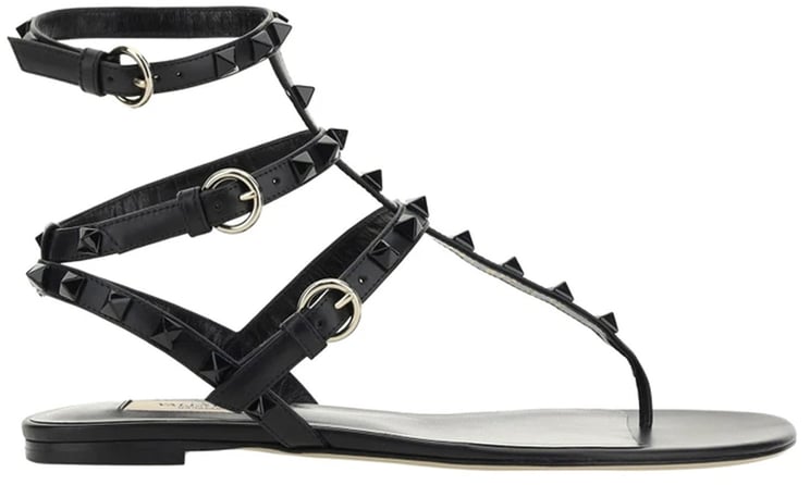 Valentino Valentino Garavani Rockstud Flip-Flop Sandlas