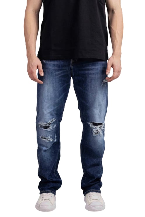Richesse Thunder Baggy Jeans Heren Blauw