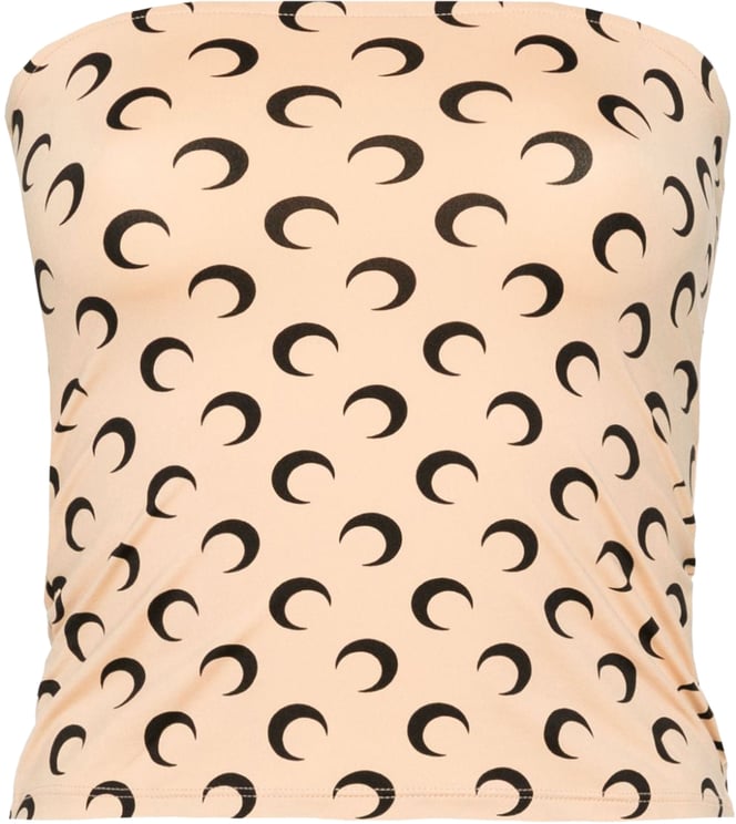 Marine Serre Top Beige