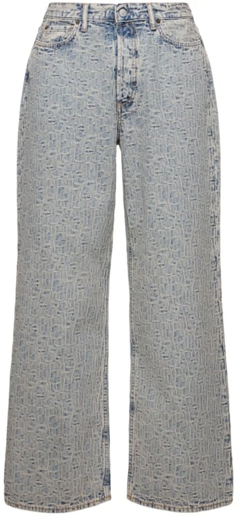 Acne Studios Acne Studios Monogram Jeans - Blue/beige