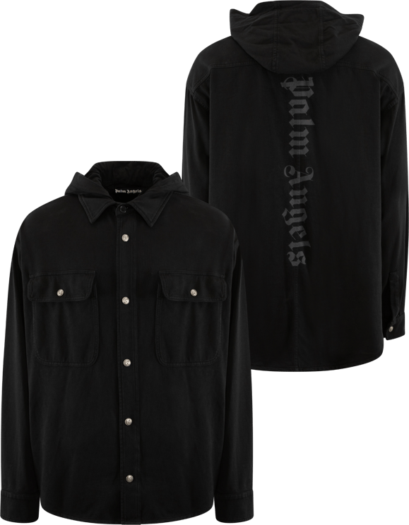 Palm Angels Heren Gd Classic Logo Hooded Overshi