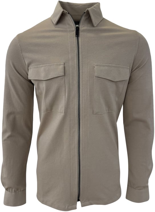 Genti Oaks shirt jacket beige