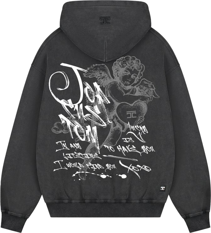JORCUSTOM LoveAngel Oversized Hoodie AcidGrey