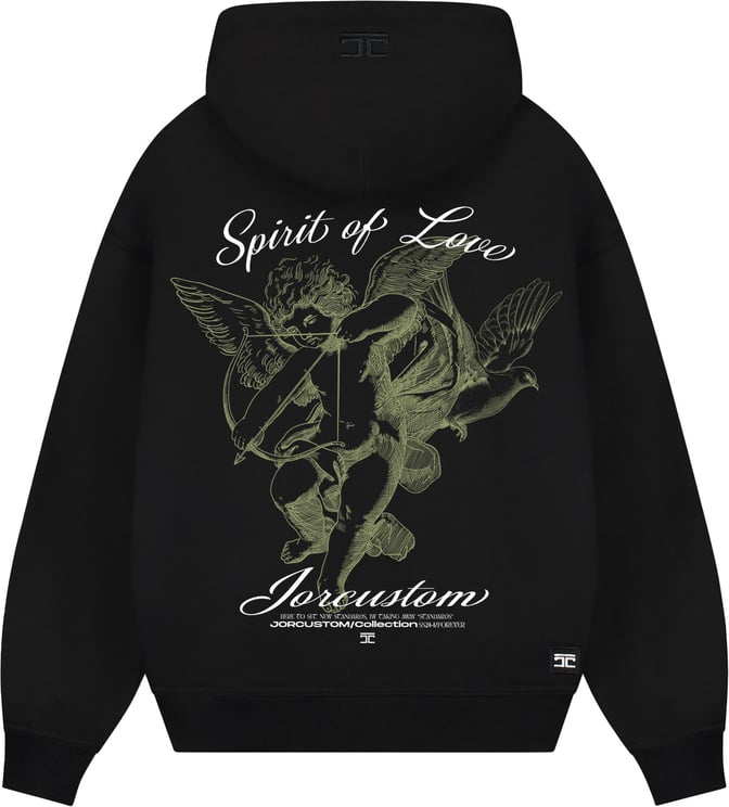 JORCUSTOM SpiritOfLove Zipped Hoodie Black
