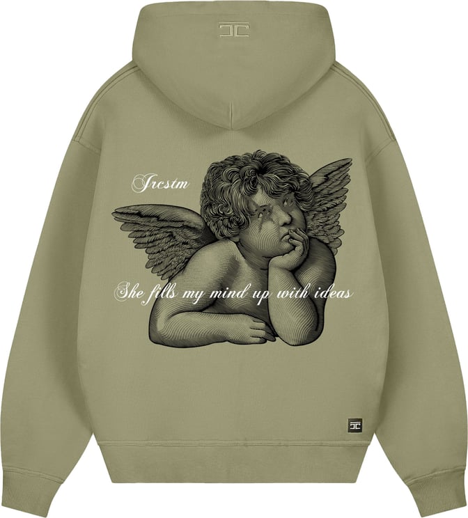 JORCUSTOM Angel Zipped Hoodie Olive