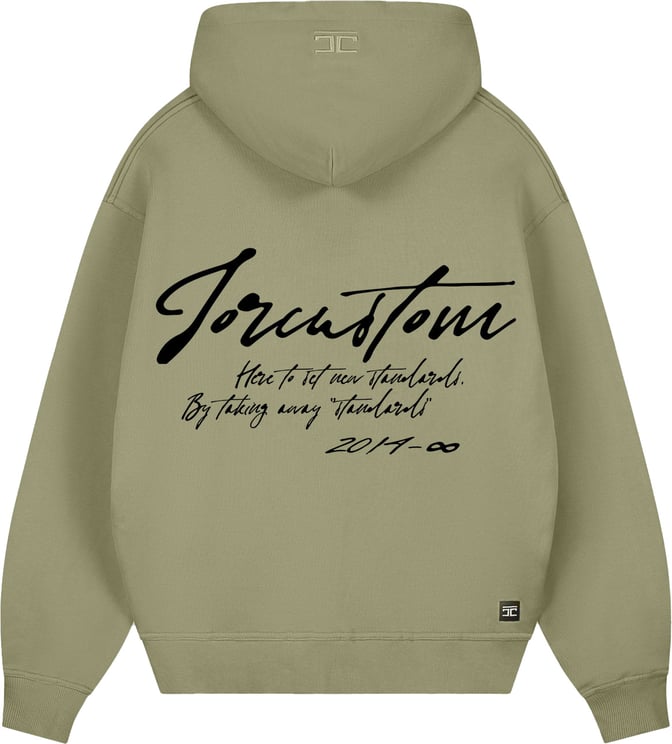 JORCUSTOM NewStandards Zipped Hoodie Olive