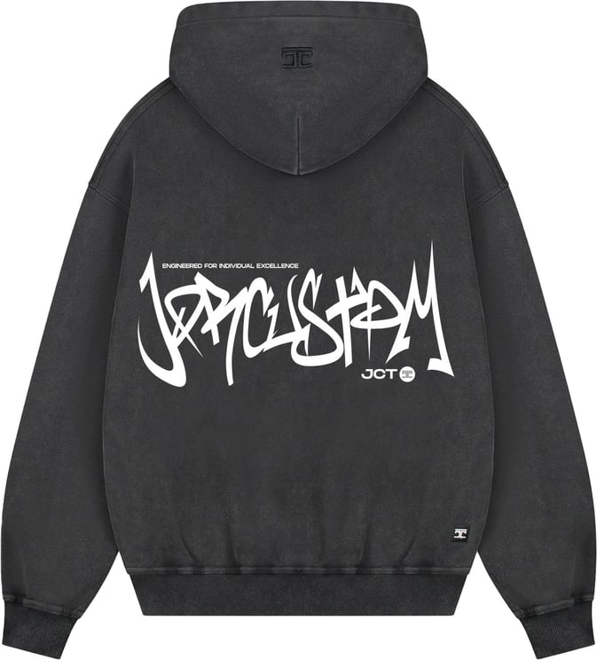 JORCUSTOM Jct Zipped Hoodie AcidGrey