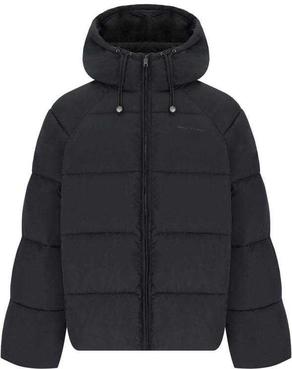 Daily Paper Relaxed Black Hooded Padded Jacket Black