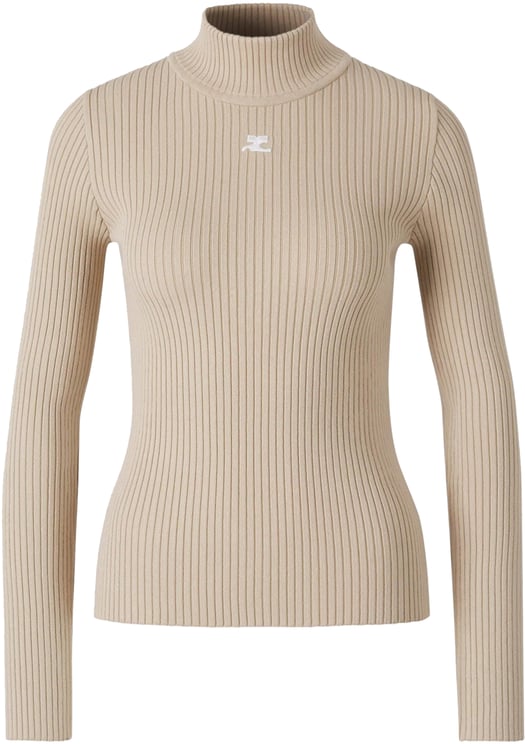 COURREGES Ribbed Knit Cardigan