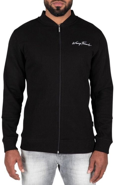 Wrong Friends GRANADA FULL ZIP SWEATSHIRT - BLACK - BLACK
