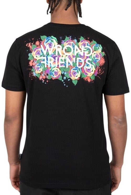 Wrong Friends TAMBA ROSES T-SHIRT - BLACK