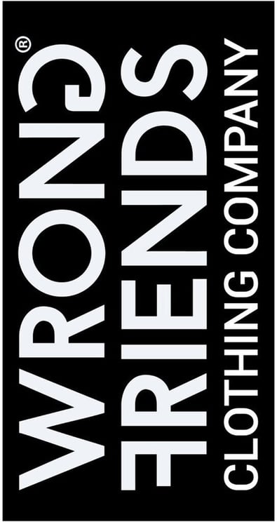 Wrong Friends CLASSIC BEACH TOWEL - BLACK/WHITE