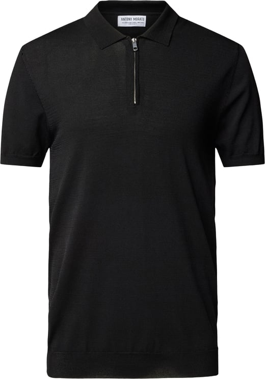 Antony Morato Zipper Polo Black